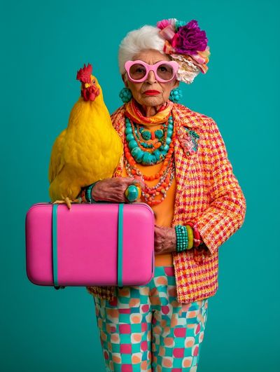 Colorful Fashion Portrait Poster. poster print