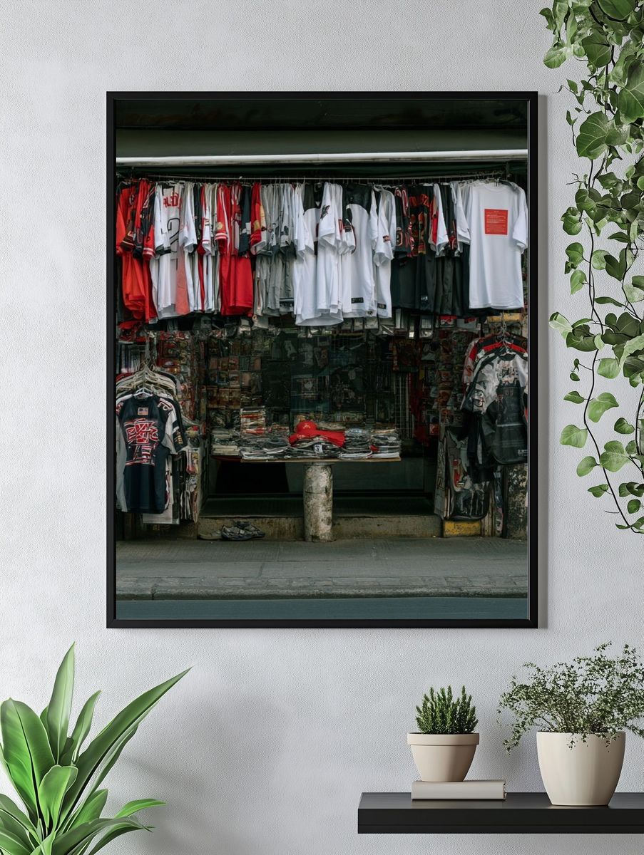 Streetwear Shopfront Photography Poster. — room view 4
