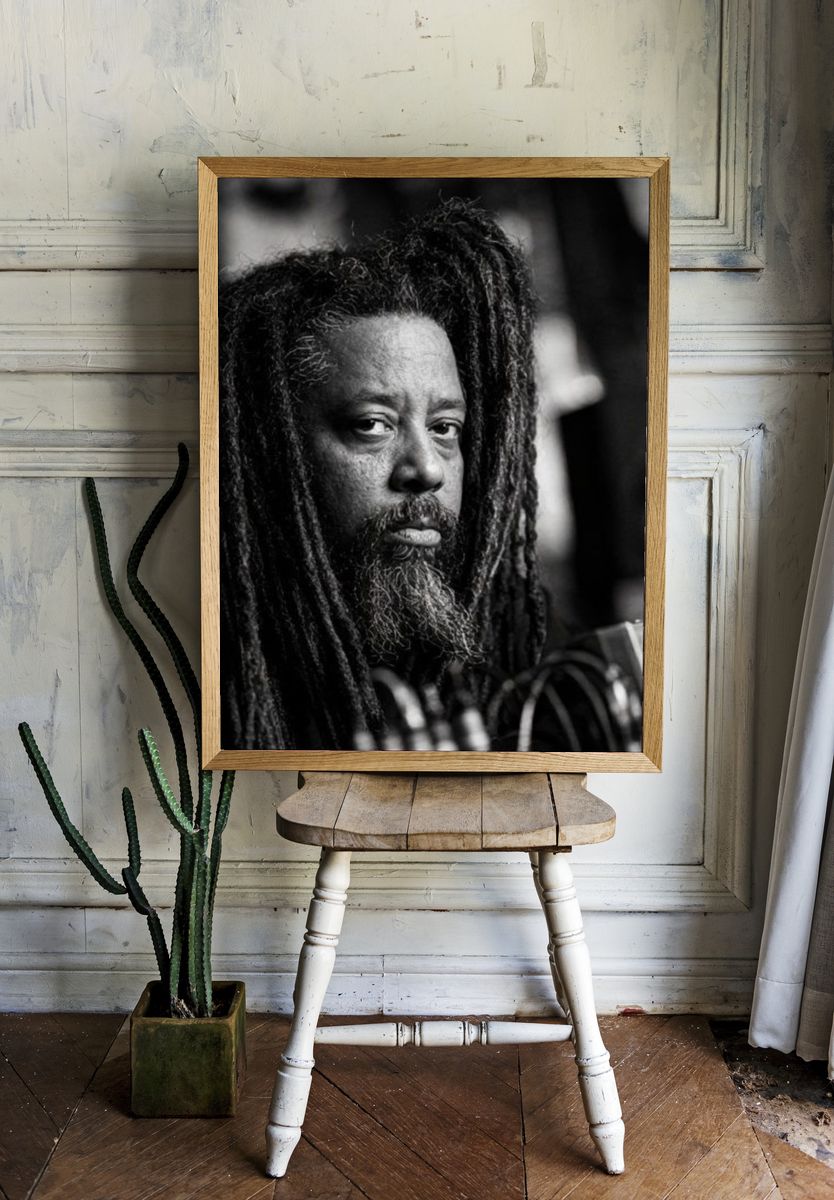 Black and White Portrait Poster. — room view 1