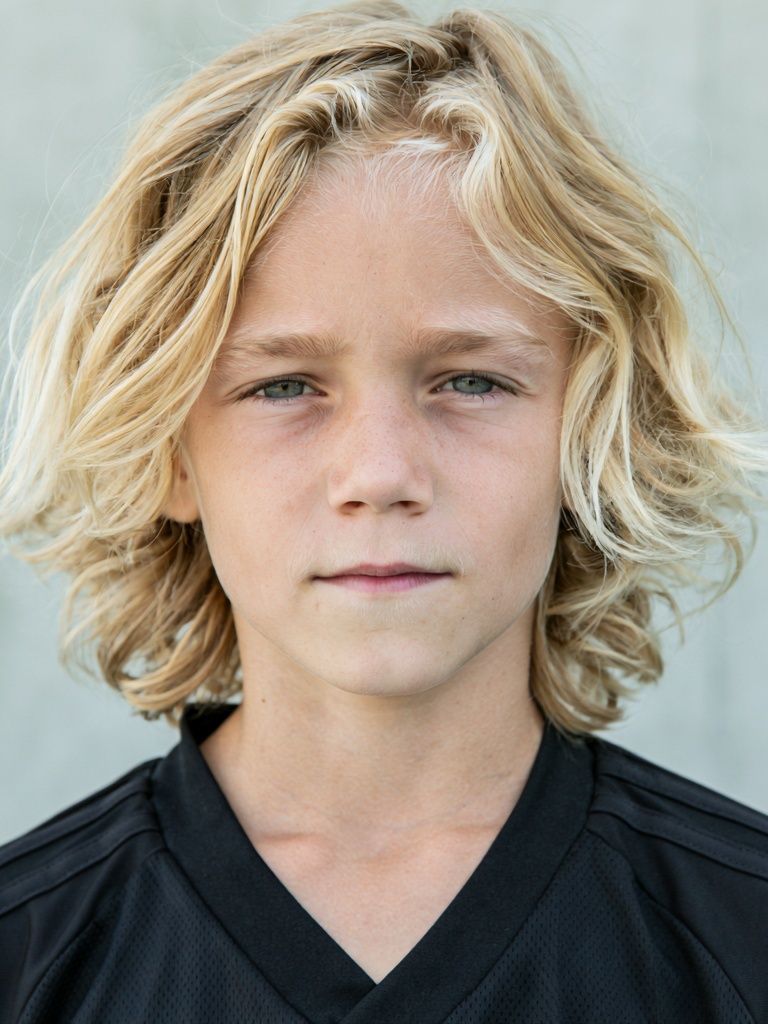 Blond Child Portrait Print. poster — photography art