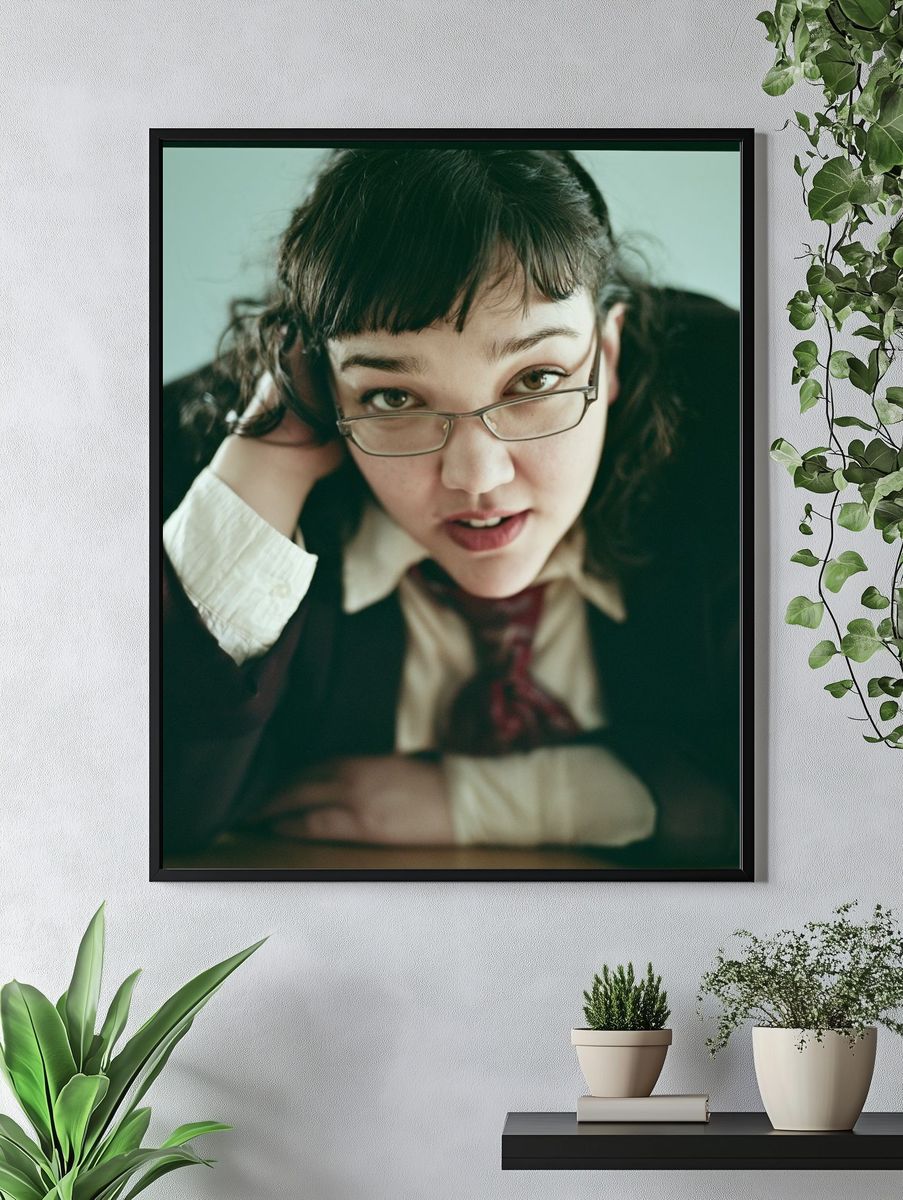 Glasses Portrait Photography Poster. — room view 4