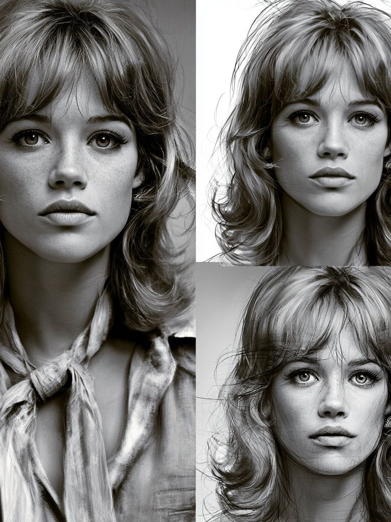 Monochrome Woman Portrait Poster. poster — photography art
