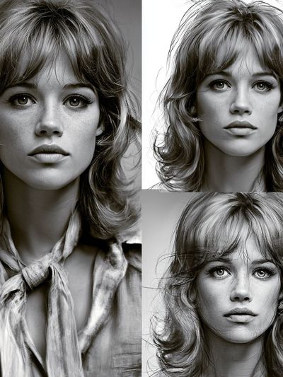 Monochrome Woman Portrait Poster.