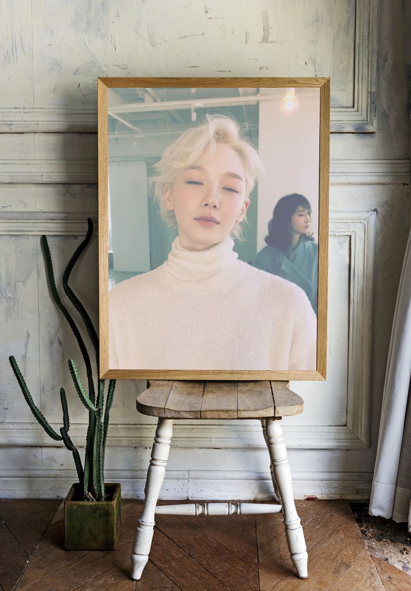 Blonde Portrait Photography Poster. — room view 1