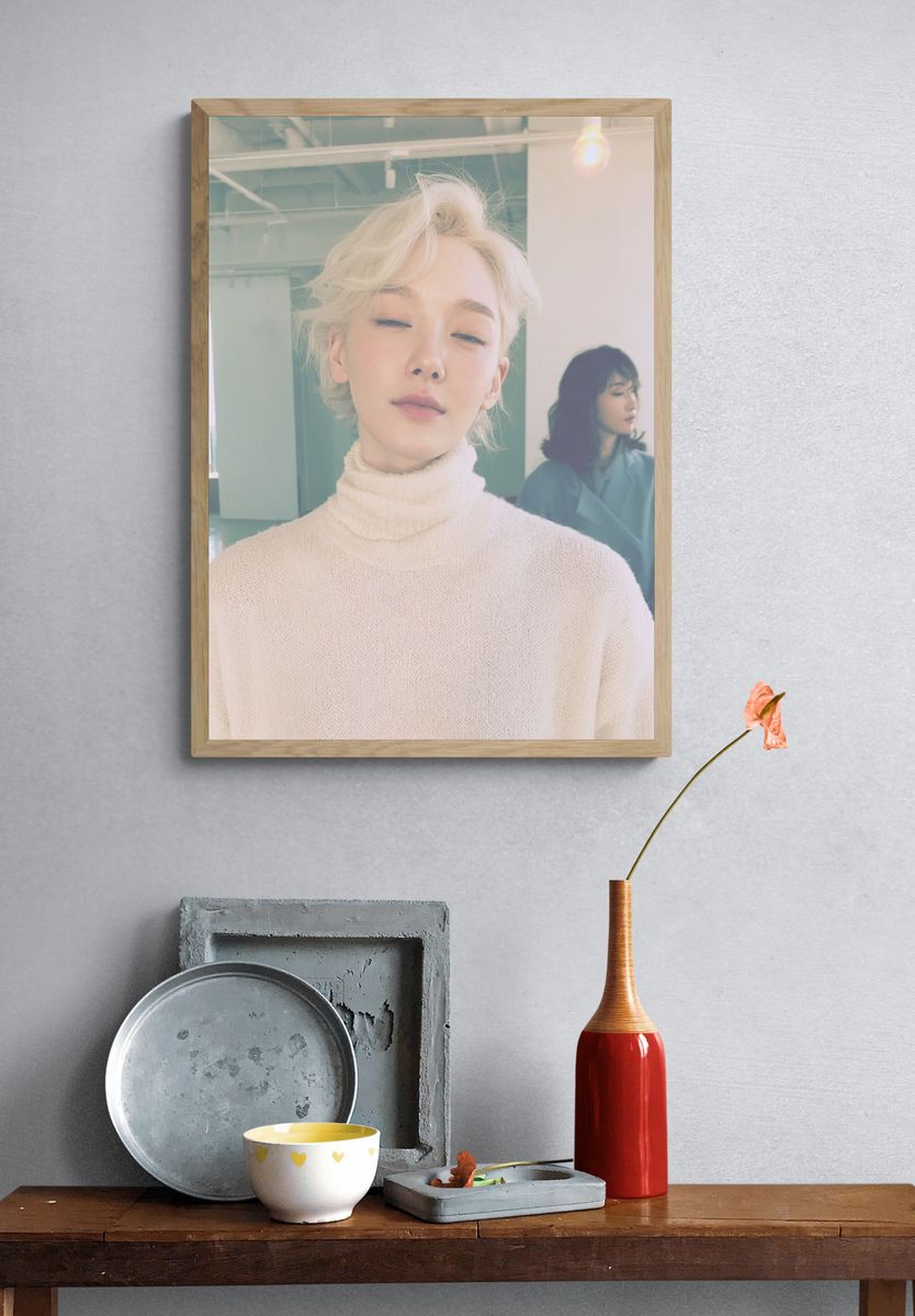 Blonde Portrait Photography Poster. — room view 3