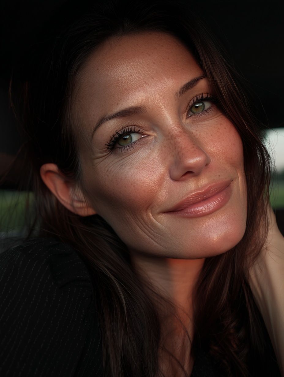 Soft Light Woman Portrait Print. poster detail