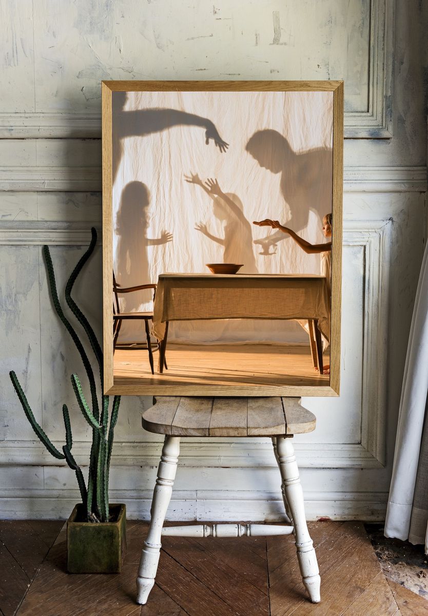 Shadow Play Interior Photography Poster. — room view 1