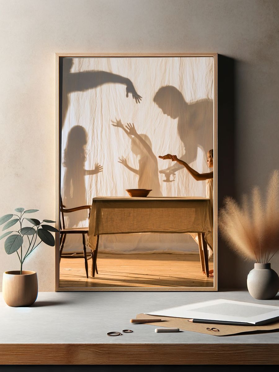 Shadow Play Interior Photography Poster. — room view 2