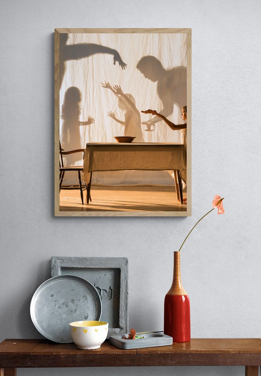 Shadow Play Interior Photography Poster. — room view 3