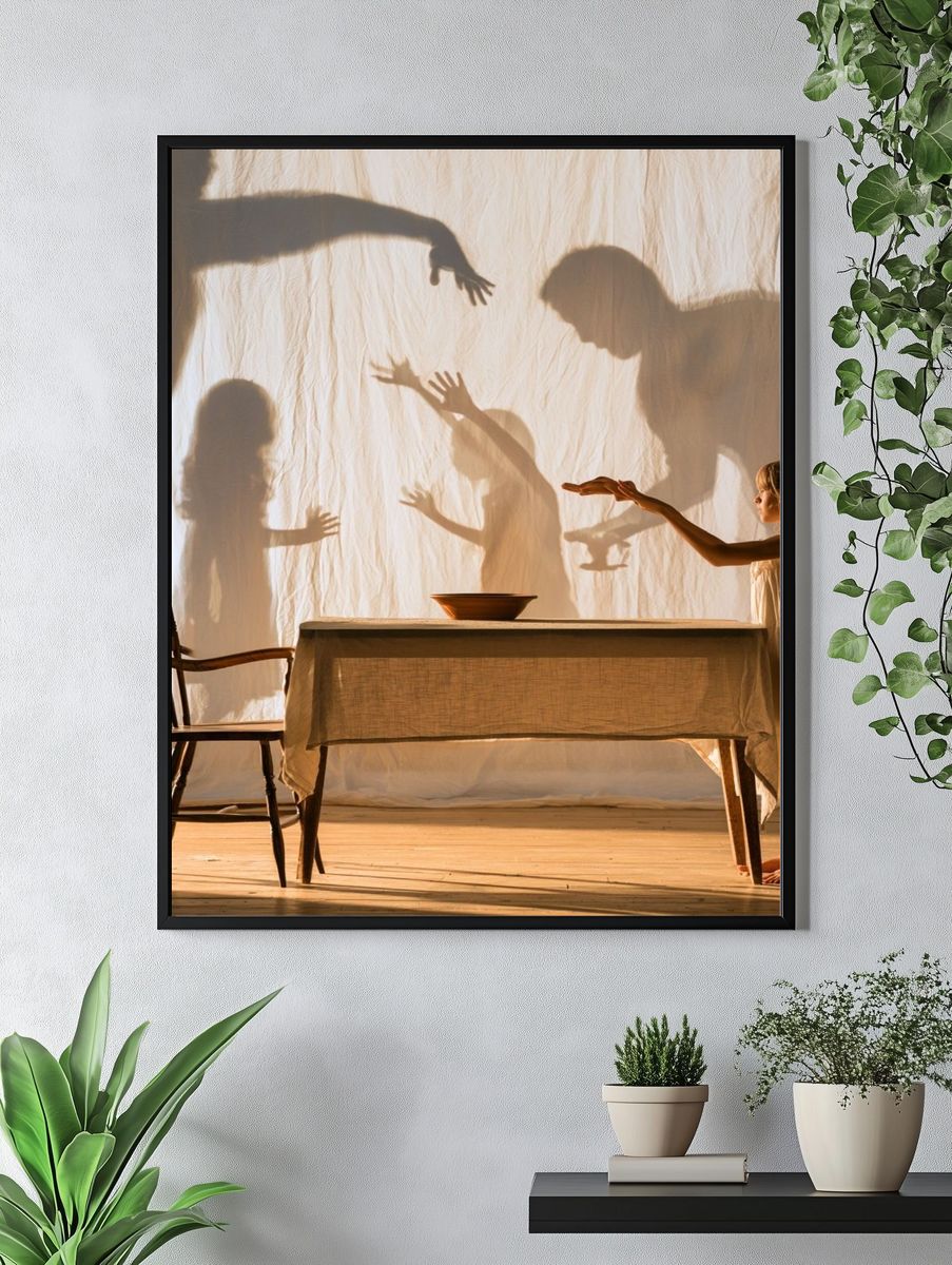 Shadow Play Interior Photography Poster. — room view 4