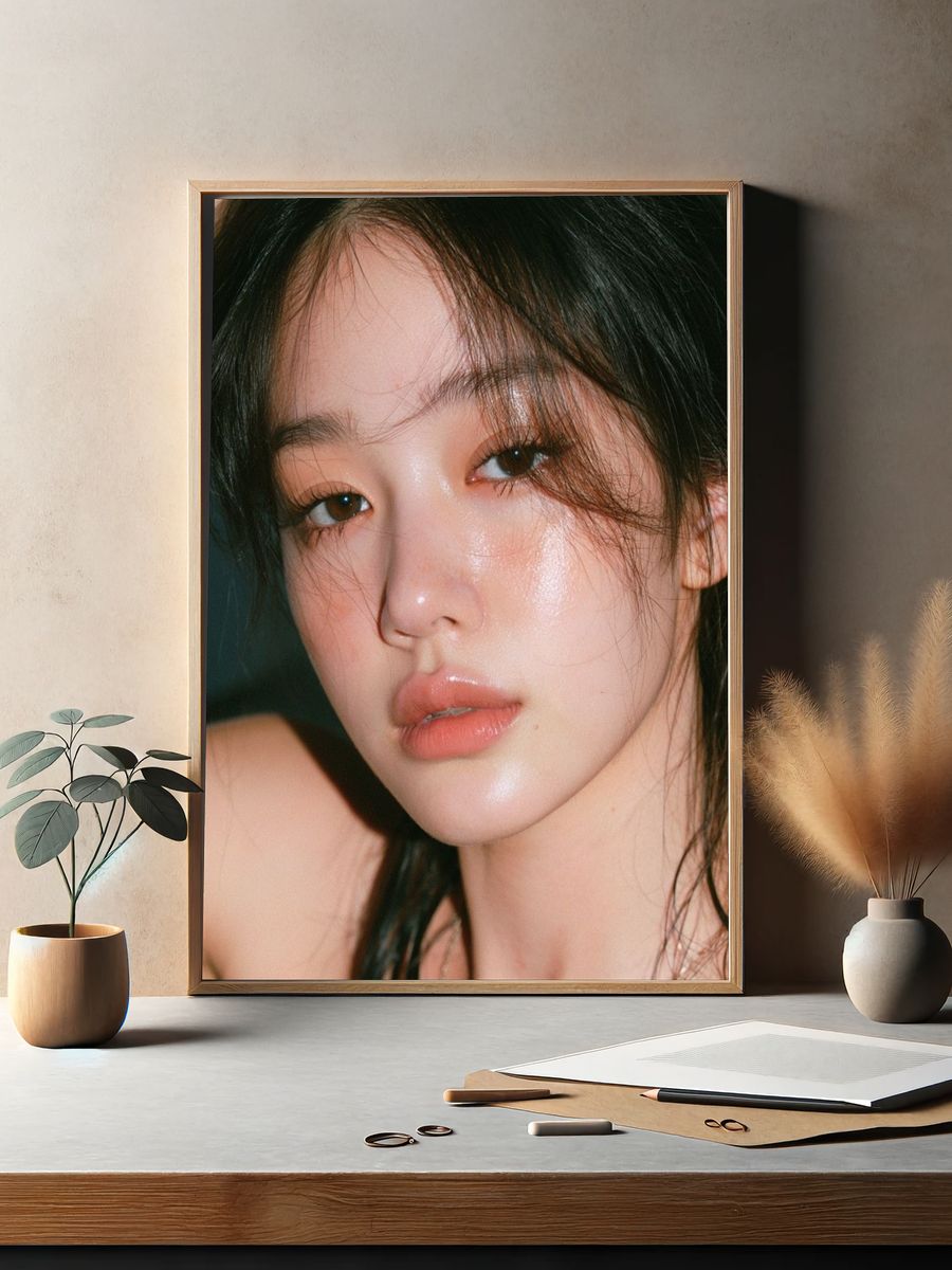Soft Glam Portrait Poster. — room view 2