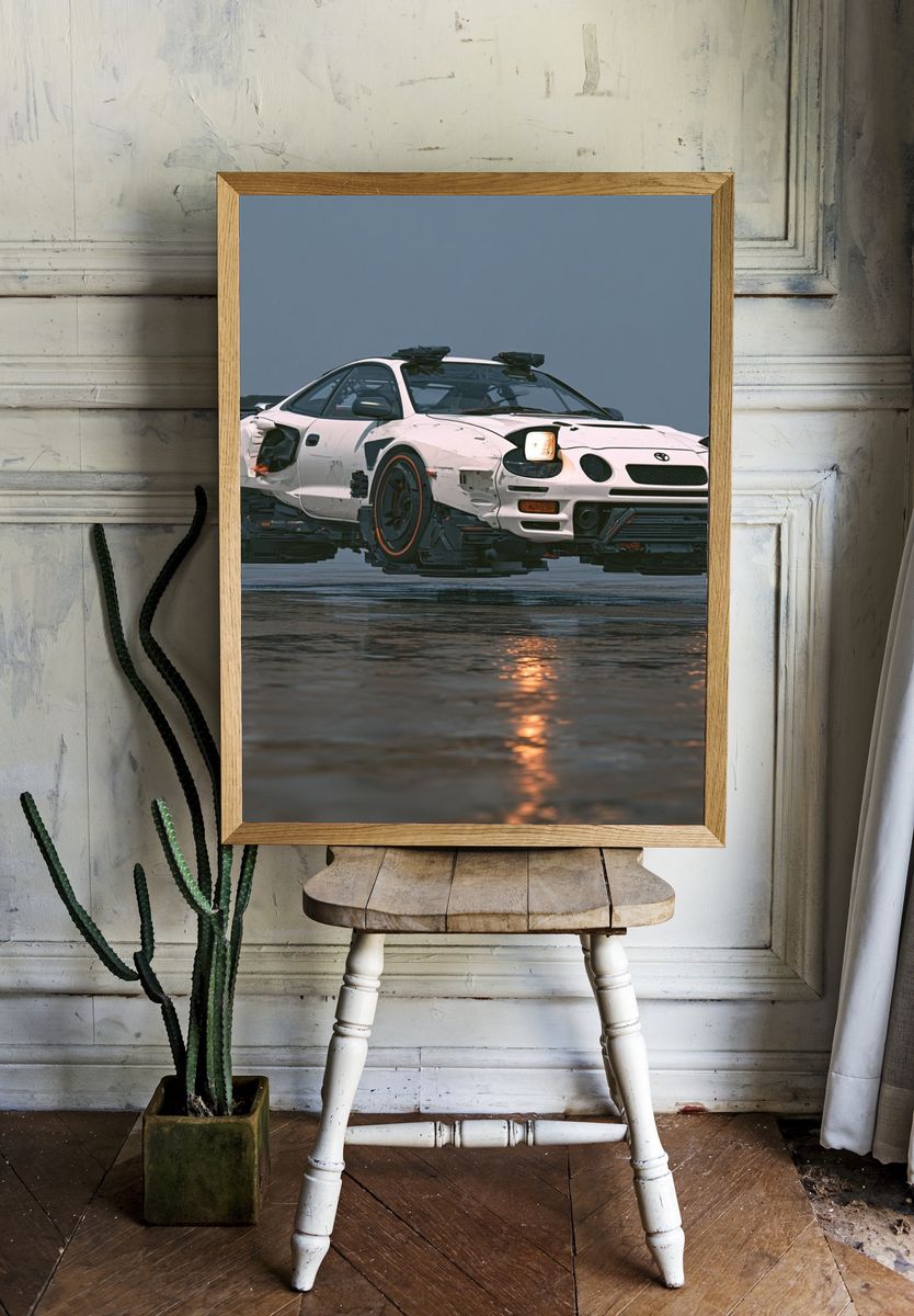 Toyota Drift Car Photography Poster. room preview