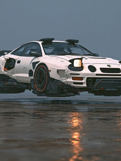 Toyota Drift Car Photography Poster.