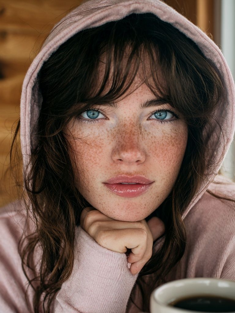 Freckled Portrait Photography Poster. poster — photography art