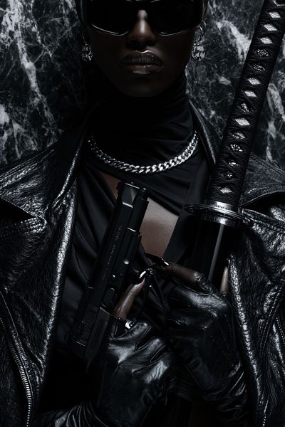 Dark Fashion Portrait Poster.