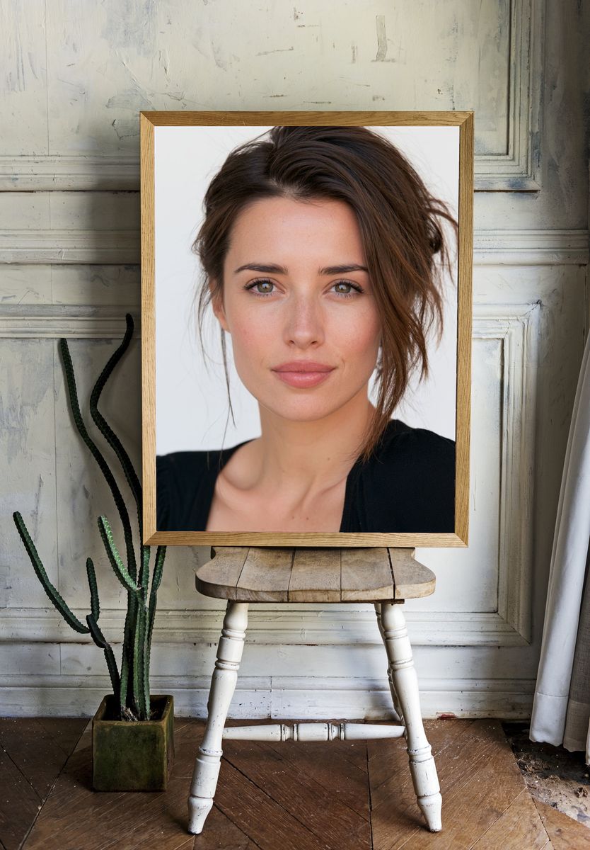 Elegant Woman Portrait Poster. — room view 1