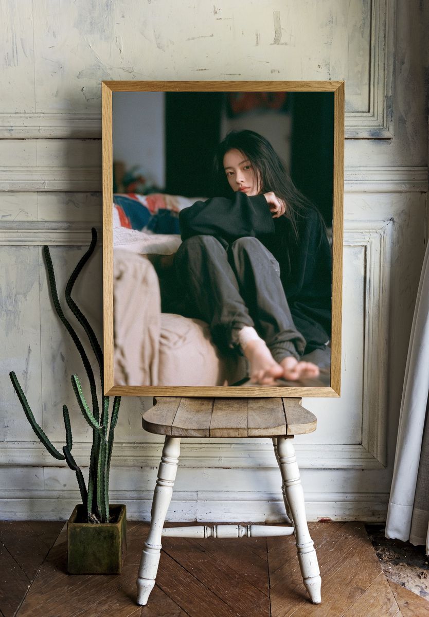 Moody Portrait Photography Poster. — room view 1