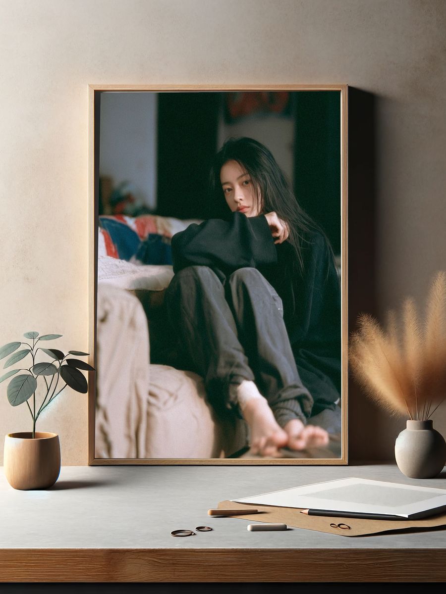 Moody Portrait Photography Poster. — room view 2