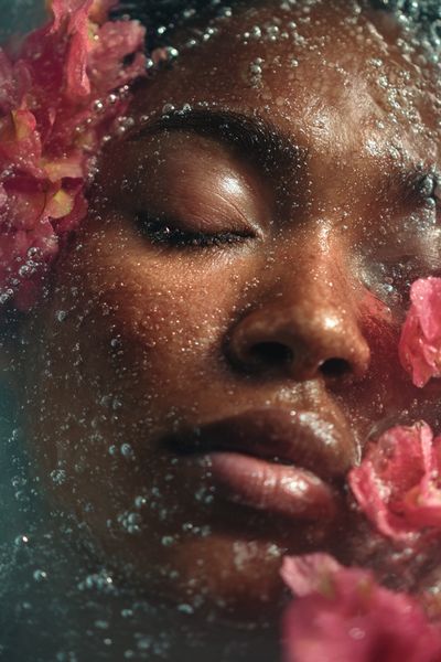 Dreamy Floral Portrait Print.