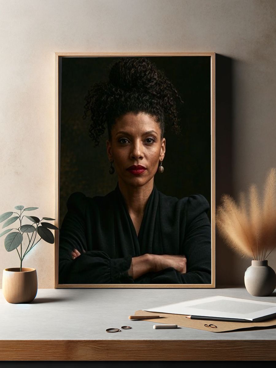 Elegant Portrait Photography Poster. — room view 2