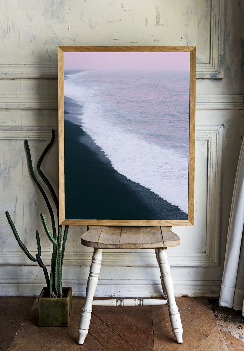 Pastel Shoreline Photography Poster. room preview