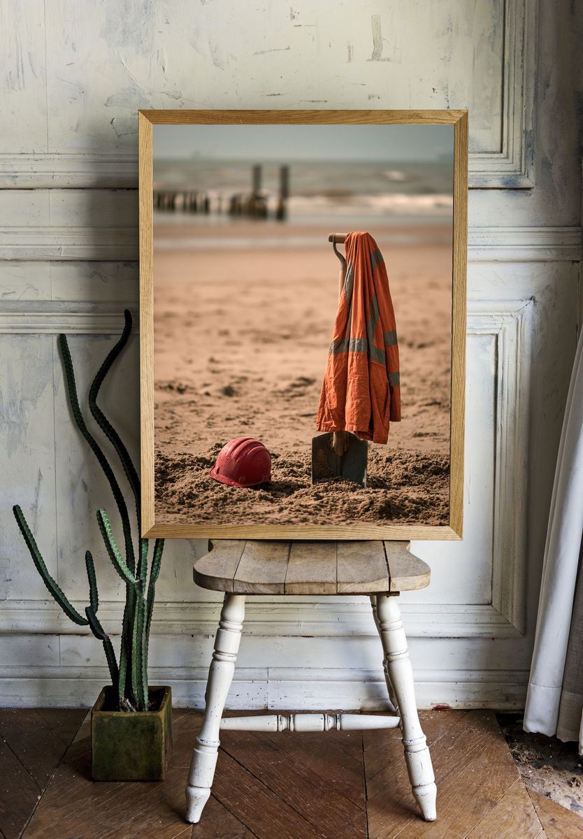 Beach Safety Still Life Photography Poster. room preview