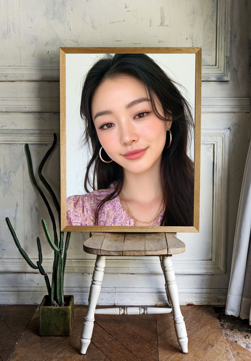 Elegant Portrait Photography Poster. — room view 1