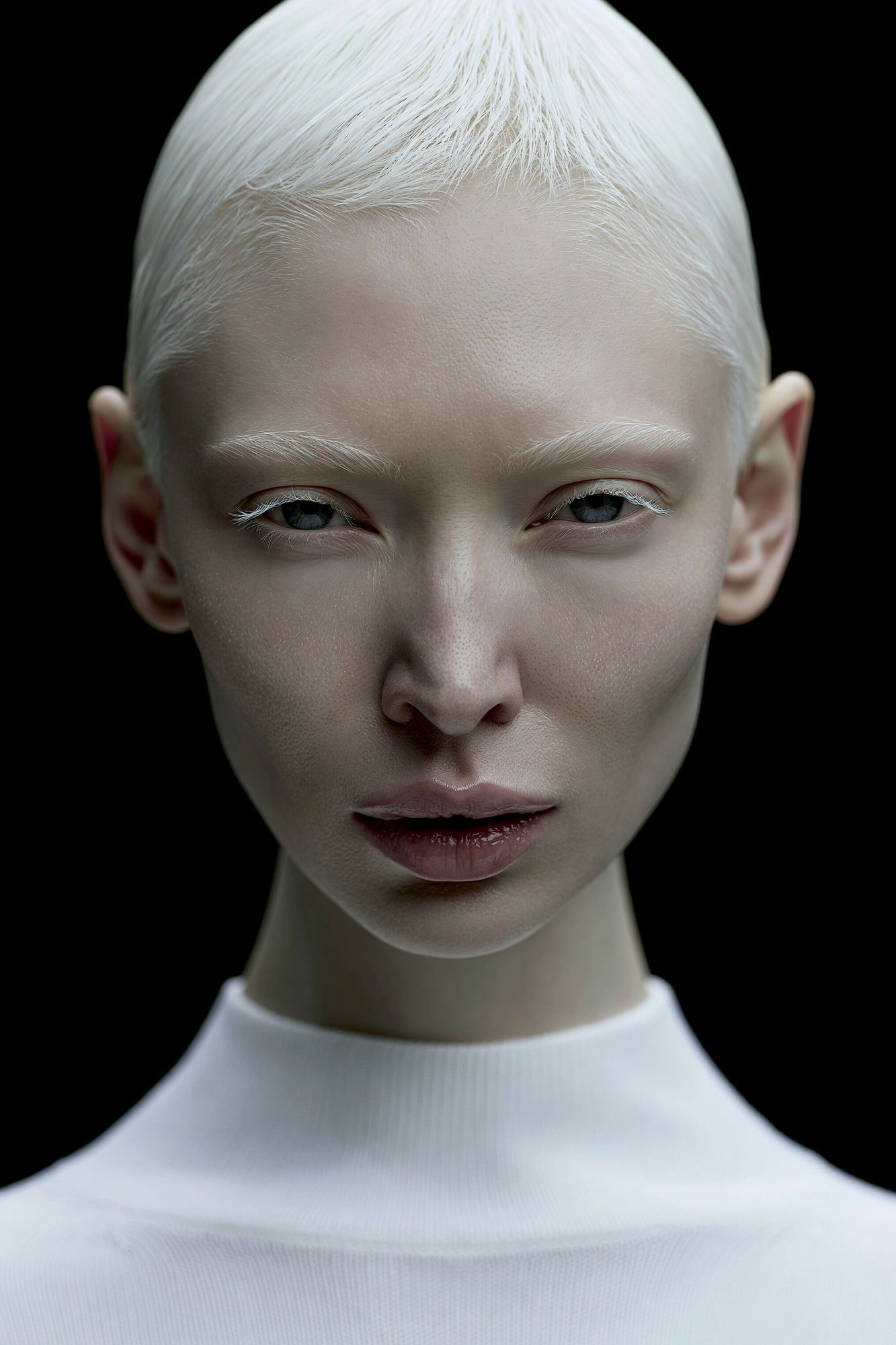 Futuristic Portrait Photography Poster. poster — photography art