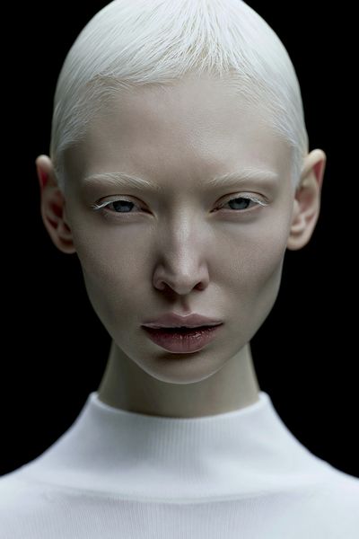 Futuristic Portrait Photography Poster. poster