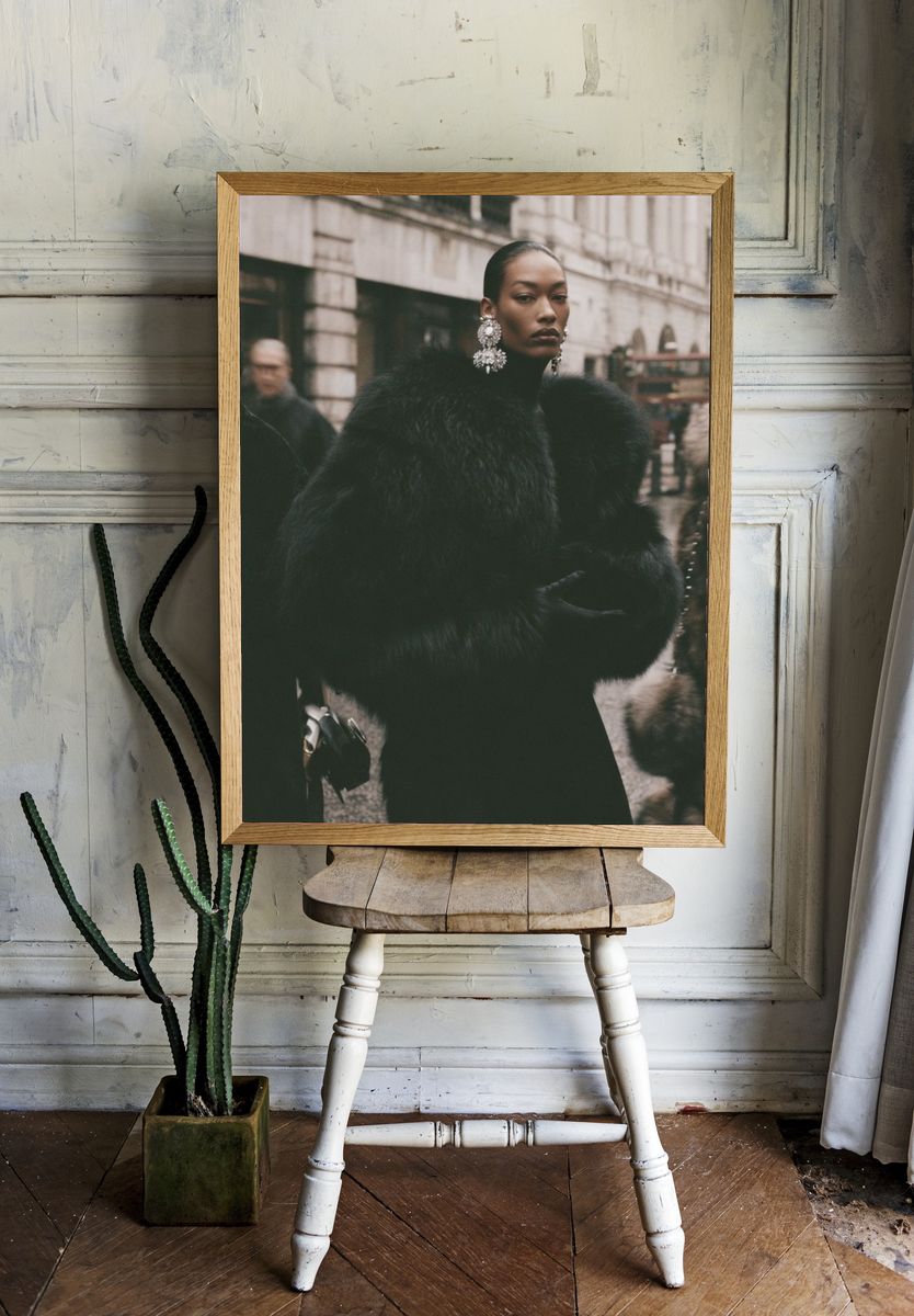 Street Fashion Portrait Poster. — room view 1