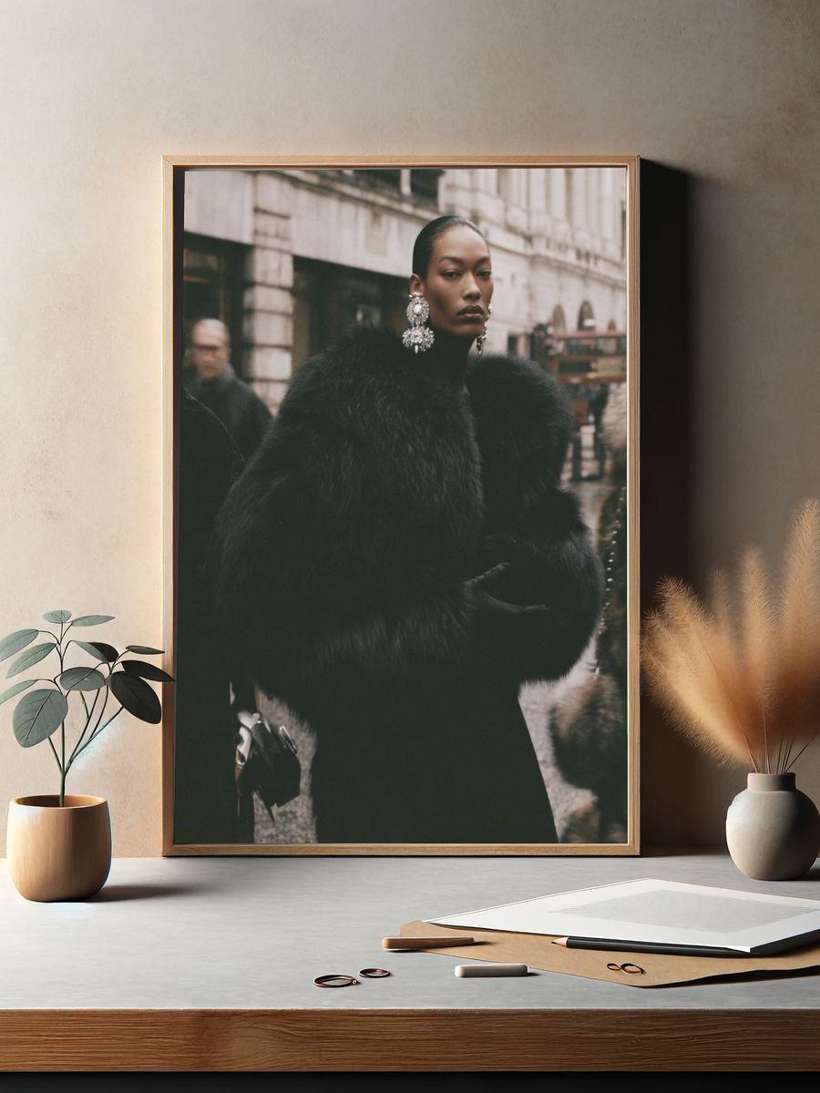 Street Fashion Portrait Poster. — room view 2