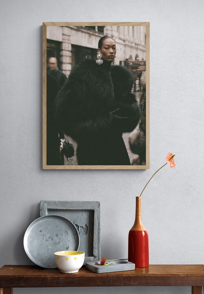 Street Fashion Portrait Poster. — room view 3
