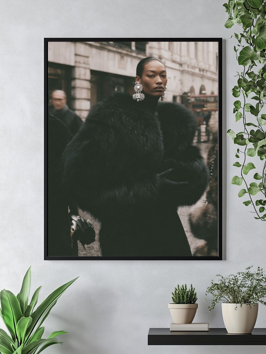 Street Fashion Portrait Poster. — room view 4