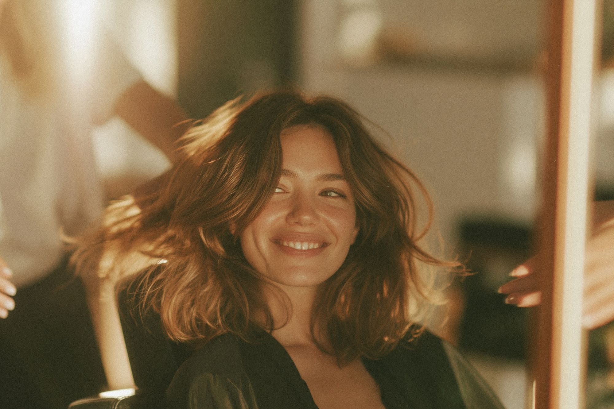 Smiling Woman Portrait Print. poster — photography art