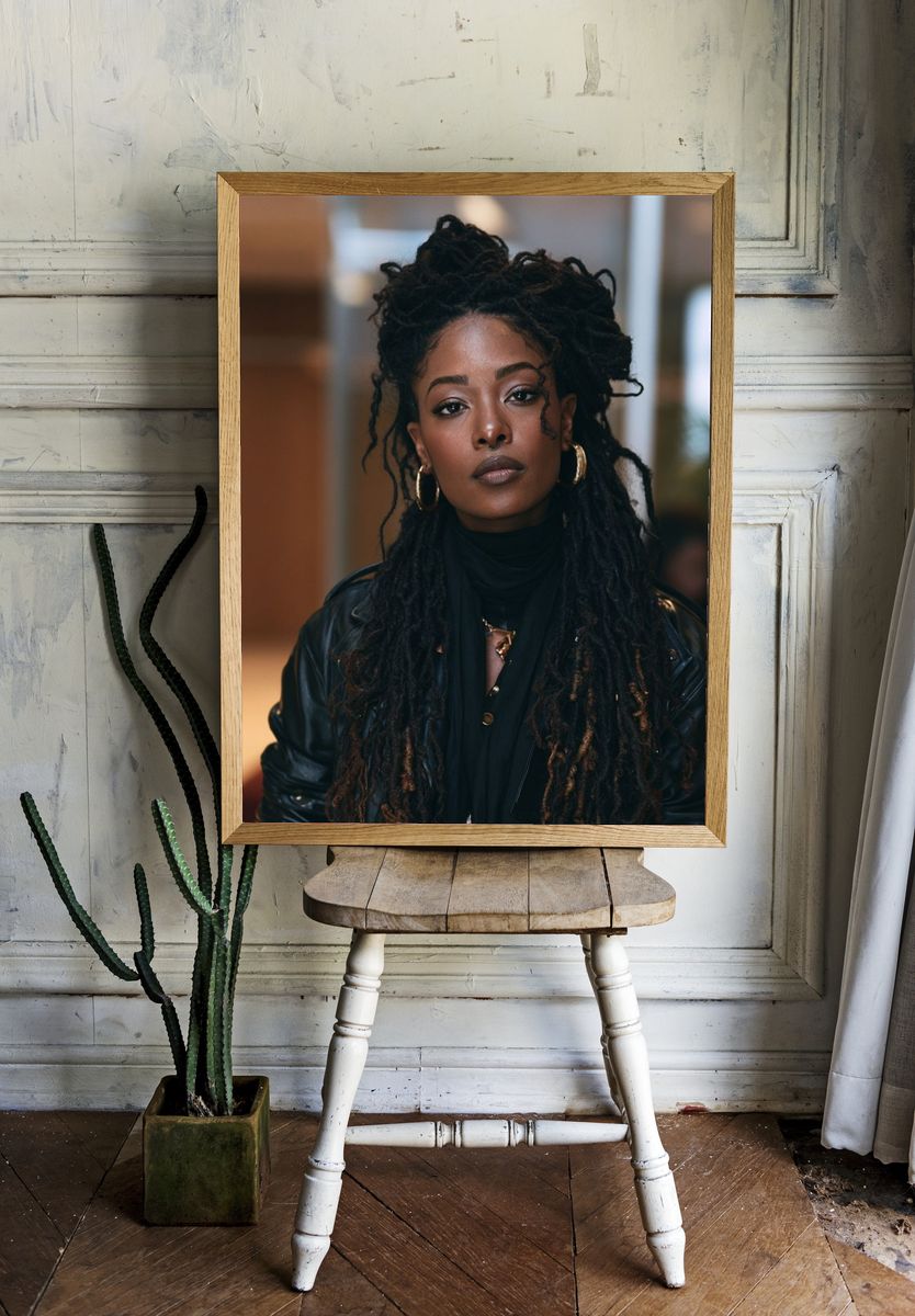 Portrait of a Woman Photography Poster. — room view 1