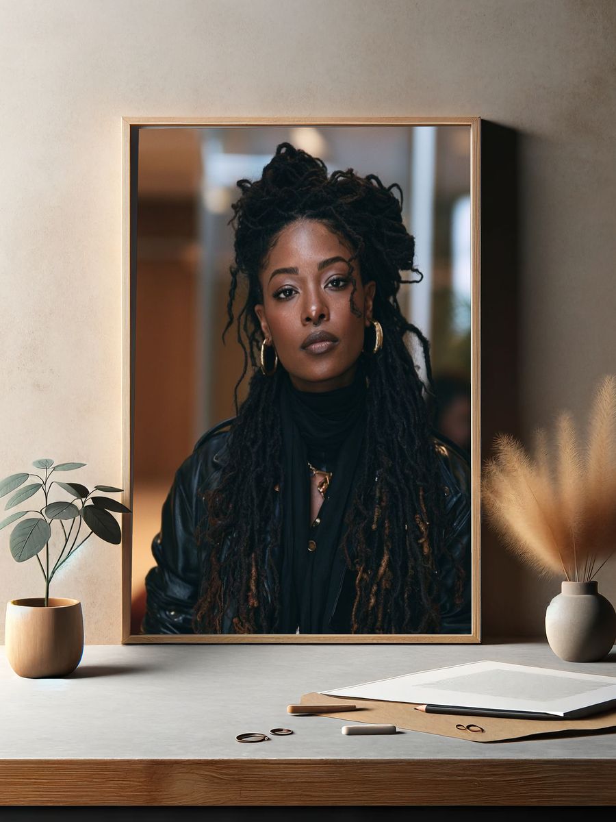 Portrait of a Woman Photography Poster. — room view 2