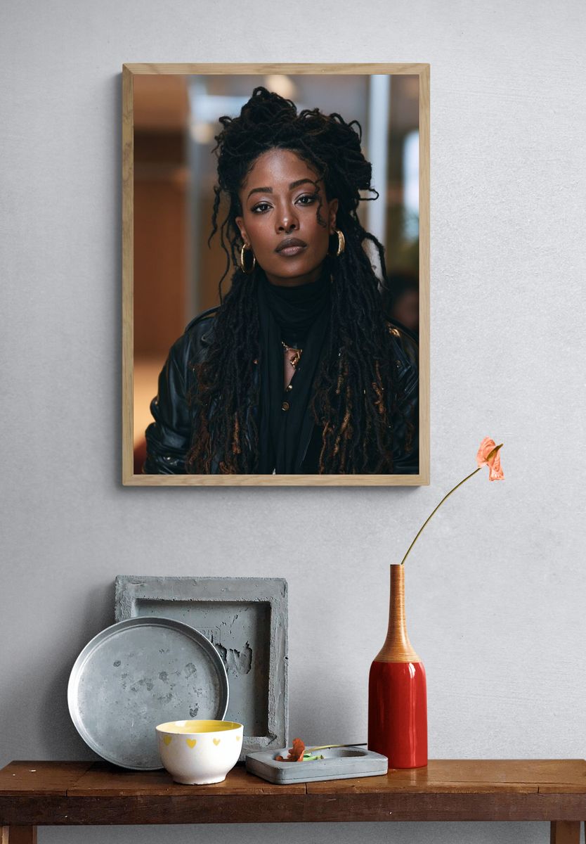 Portrait of a Woman Photography Poster. — room view 3