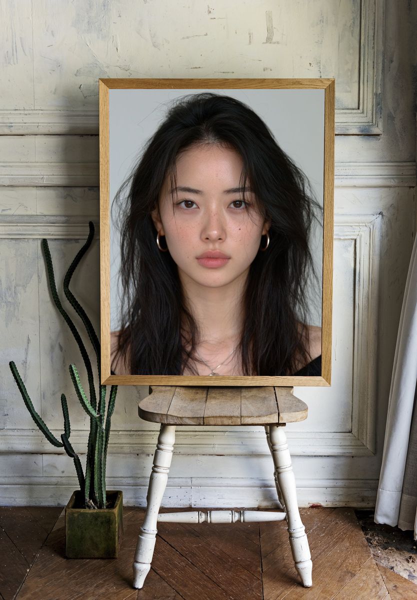 Minimalist Portrait Poster. room preview