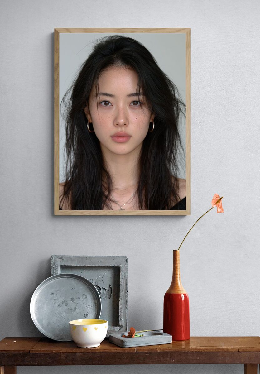 Minimalist Portrait Poster. — room view 3
