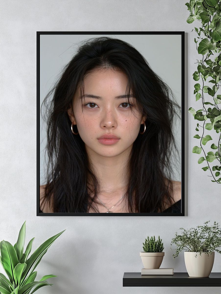 Minimalist Portrait Poster. — room view 4