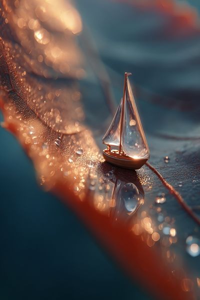 Mini Sailboat Dreamscape Photography Poster. poster print