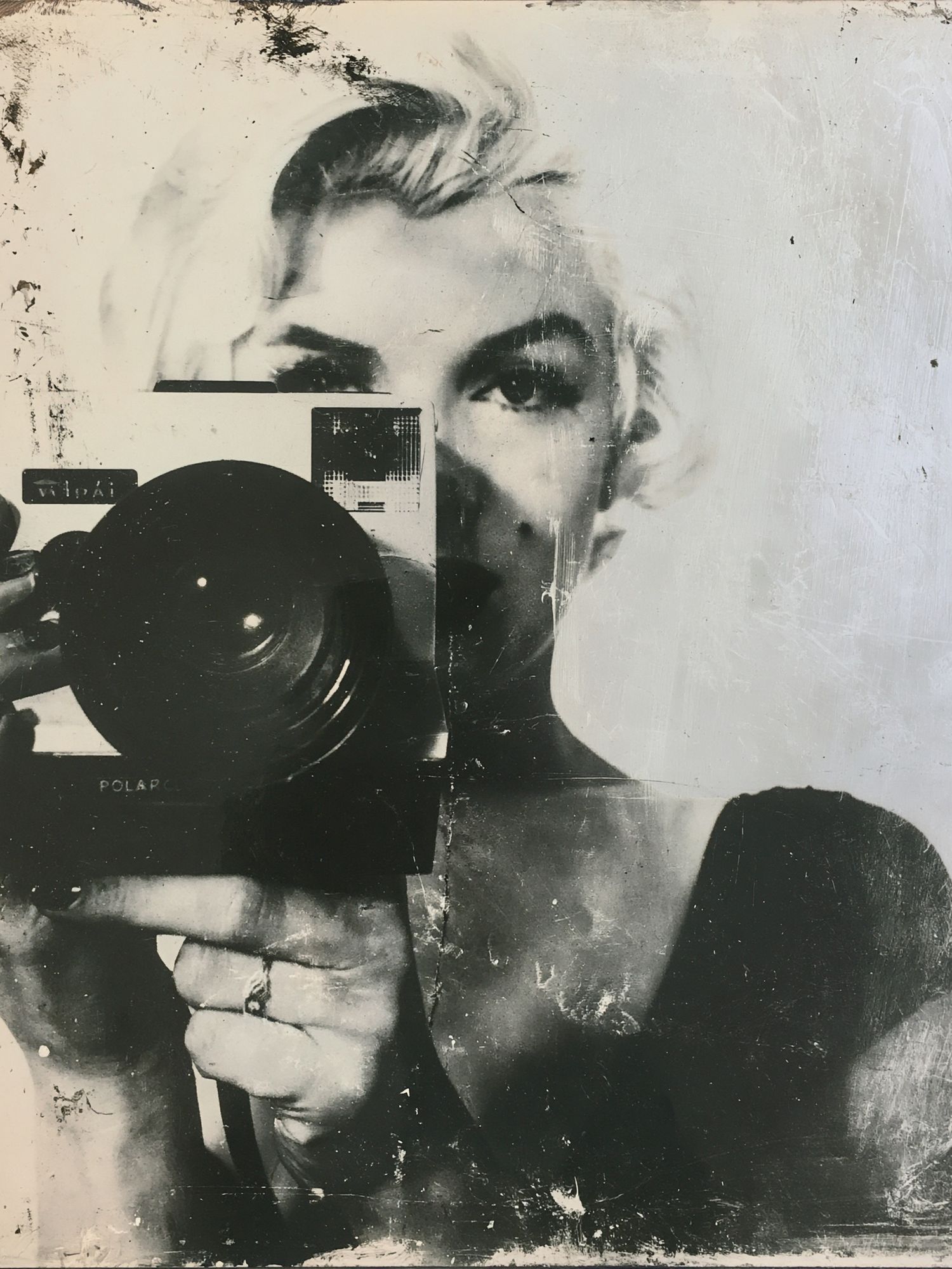 Monochrome Self-Portrait Photography Poster. poster detail