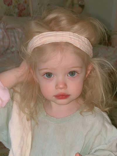 Blonde Child Portrait Photography Poster. poster