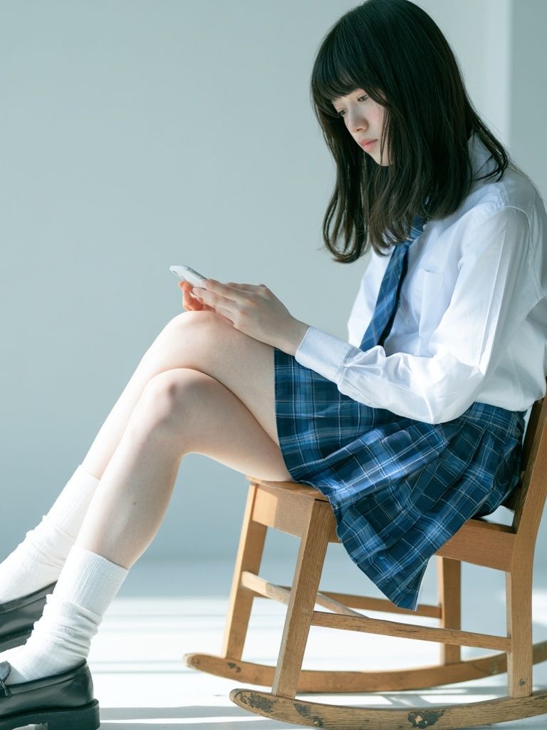 Quiet Schoolgirl Portrait Print. poster — photography art