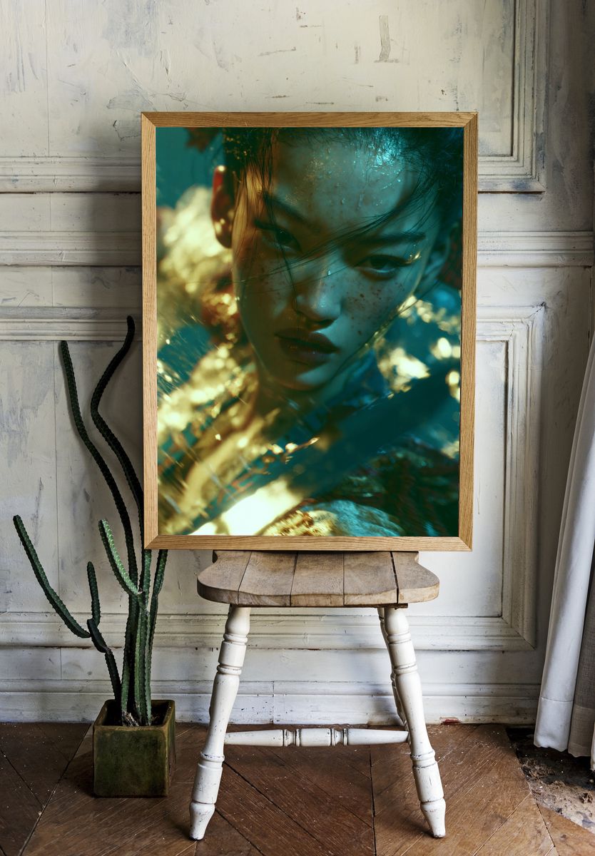 Dreamy Portrait Photography Poster. room preview