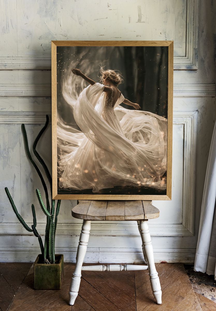 Ethereal Dancer Photography Poster. — room view 1