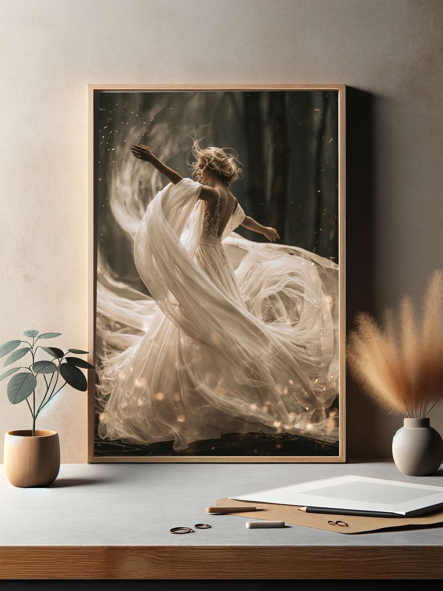 Ethereal Dancer Photography Poster. — room view 2