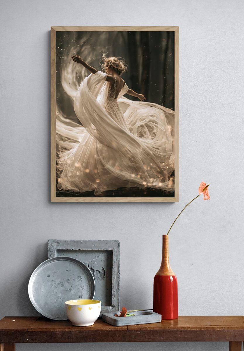 Ethereal Dancer Photography Poster. — room view 3