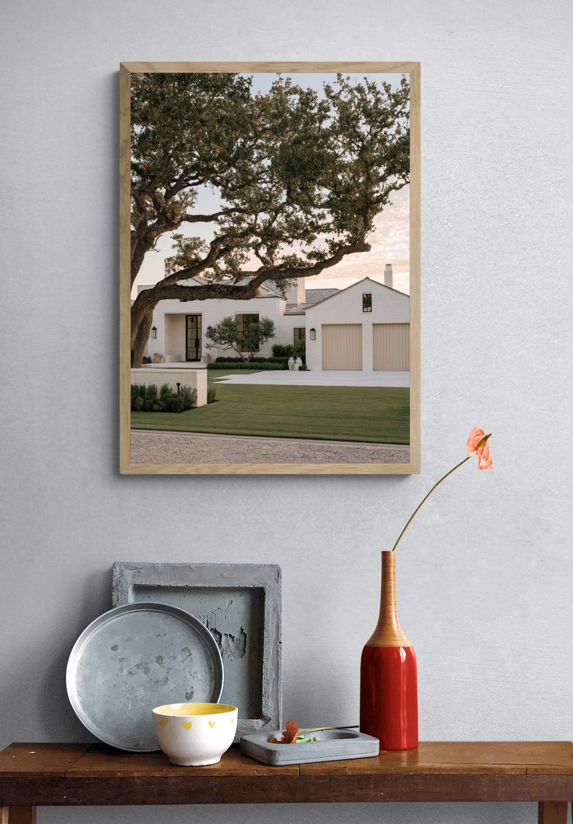Modern White Estate Photography Poster. — room view 3