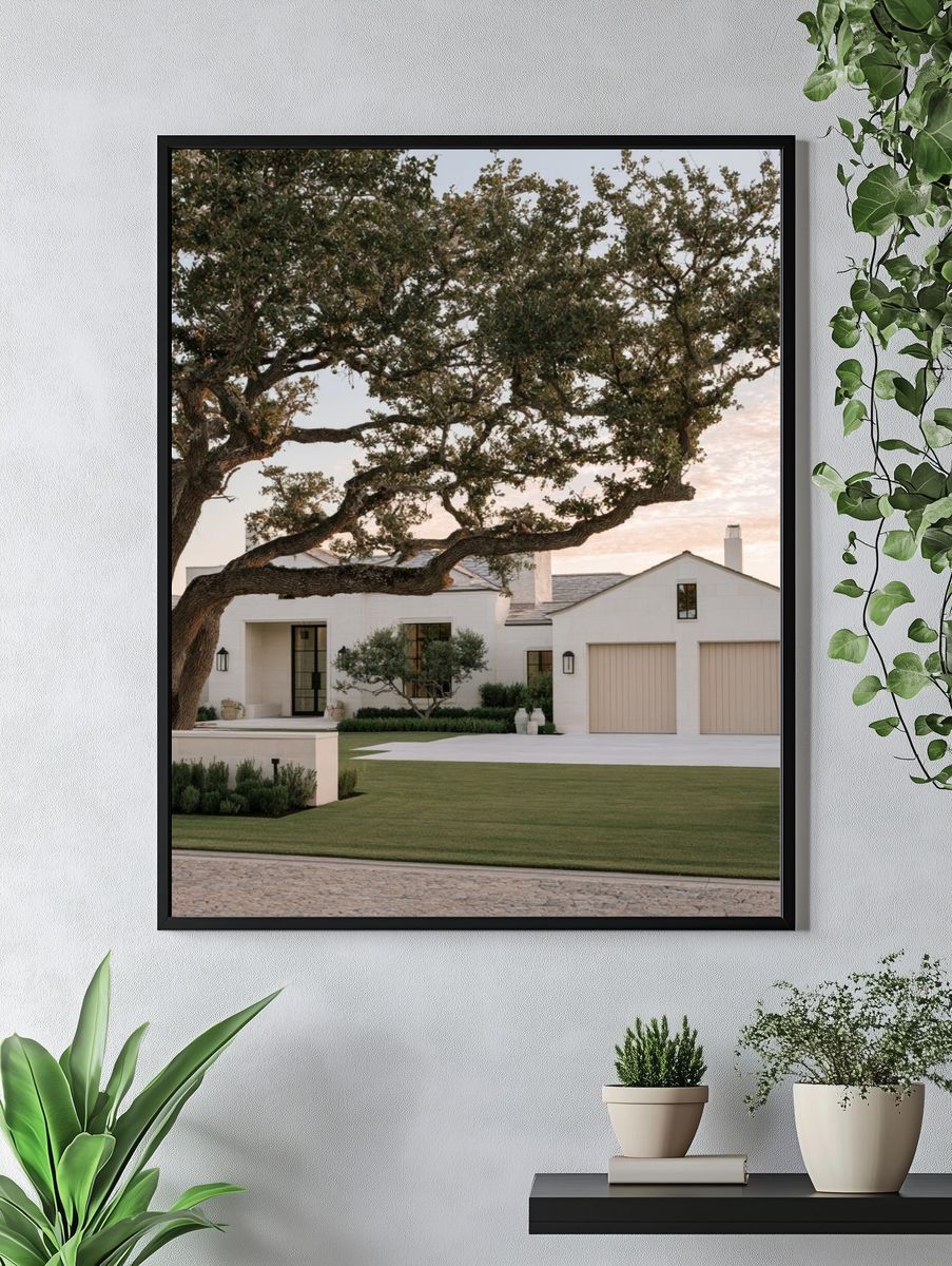 Modern White Estate Photography Poster. — room view 4